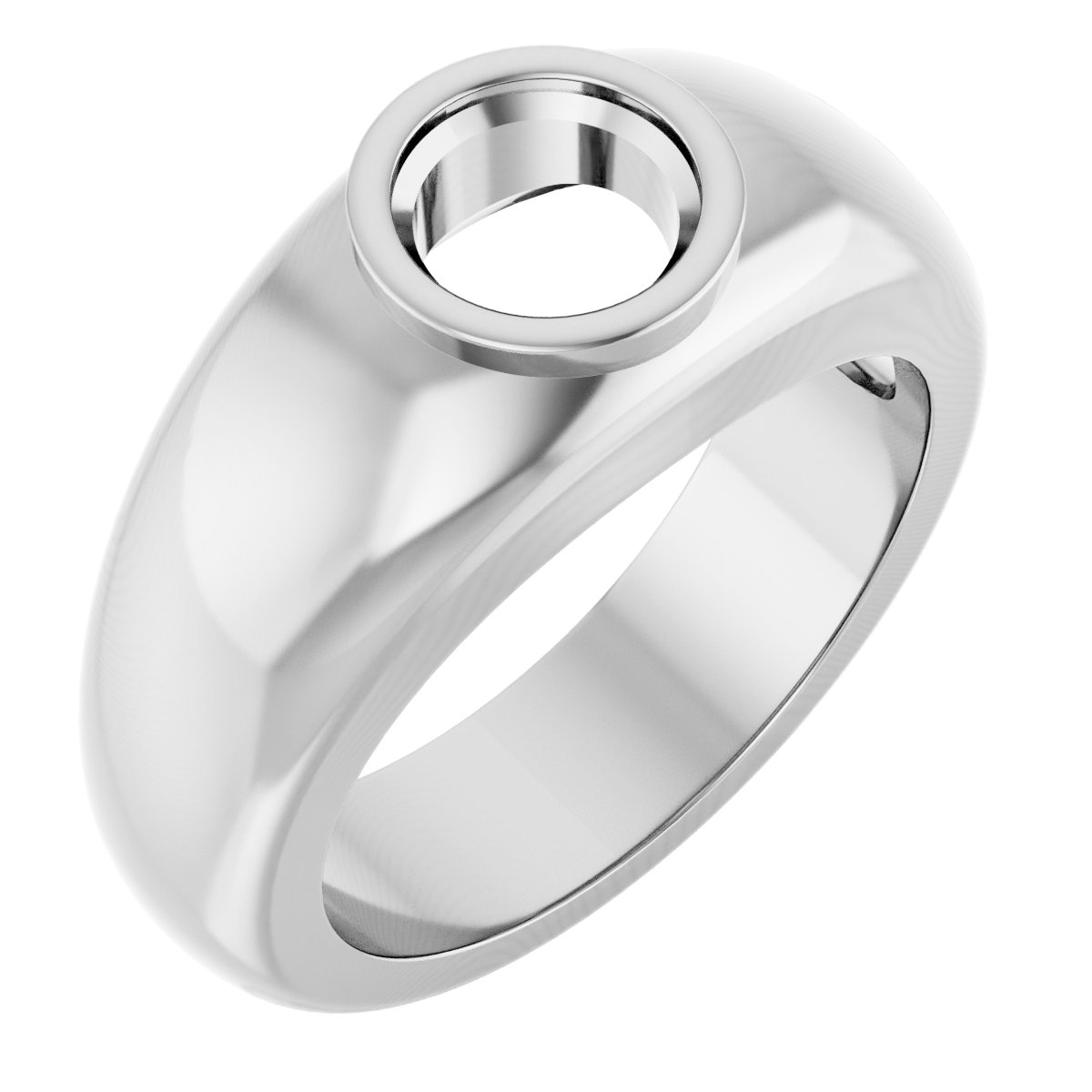 Bezel-Set Solitaire Band