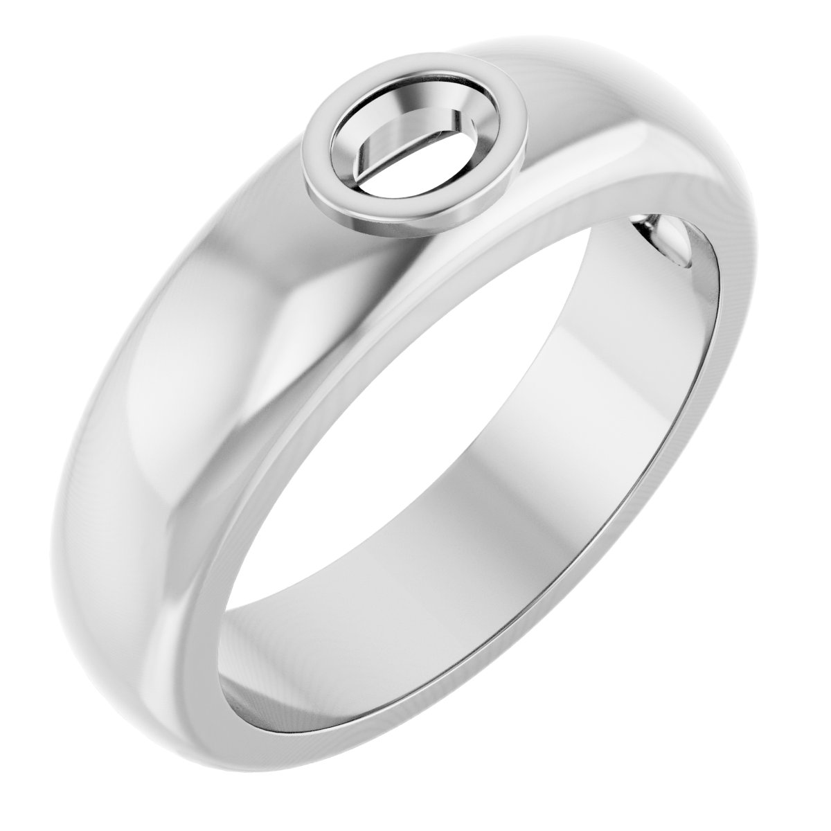 Bezel-Set Solitaire Band