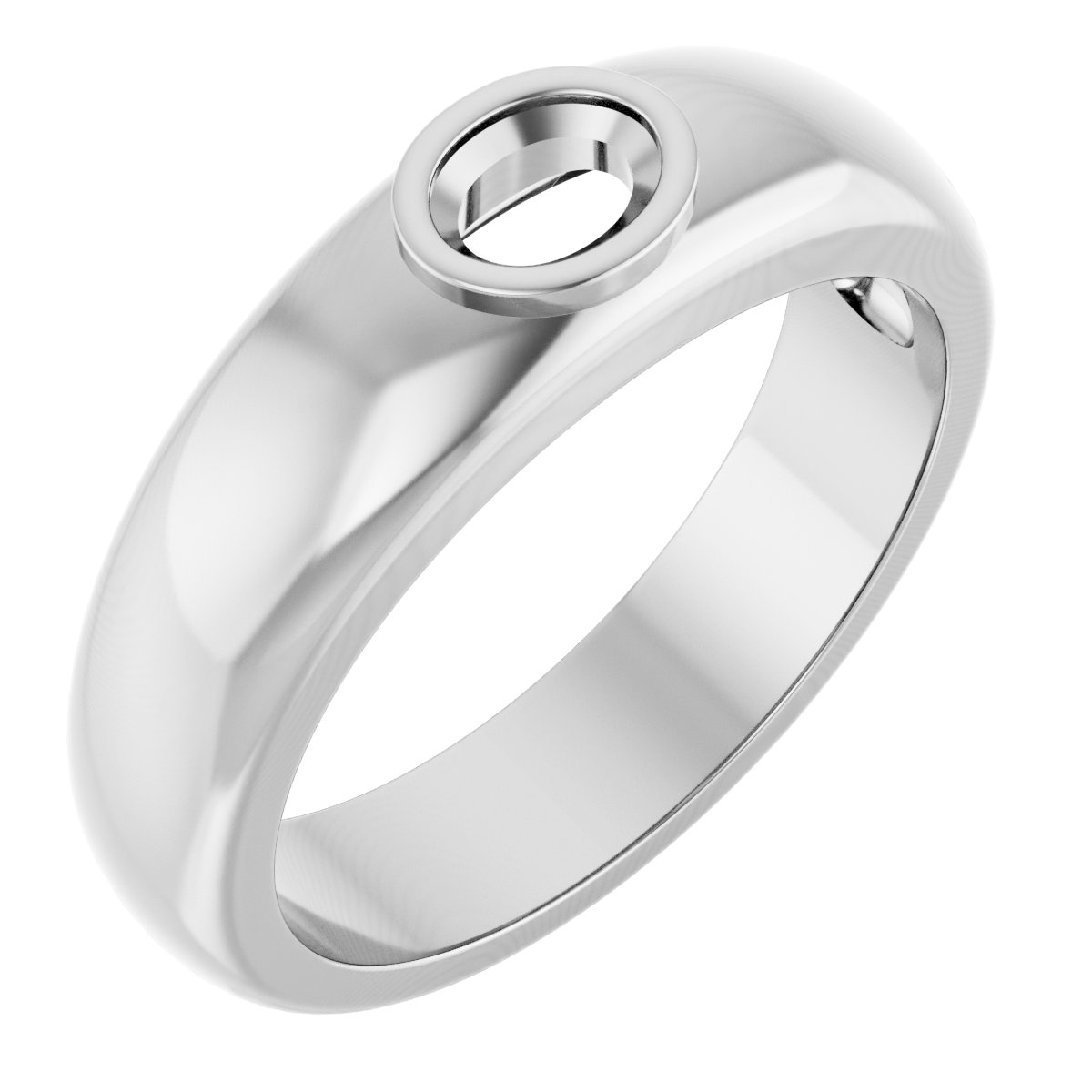 Bezel-Set Solitaire Band
