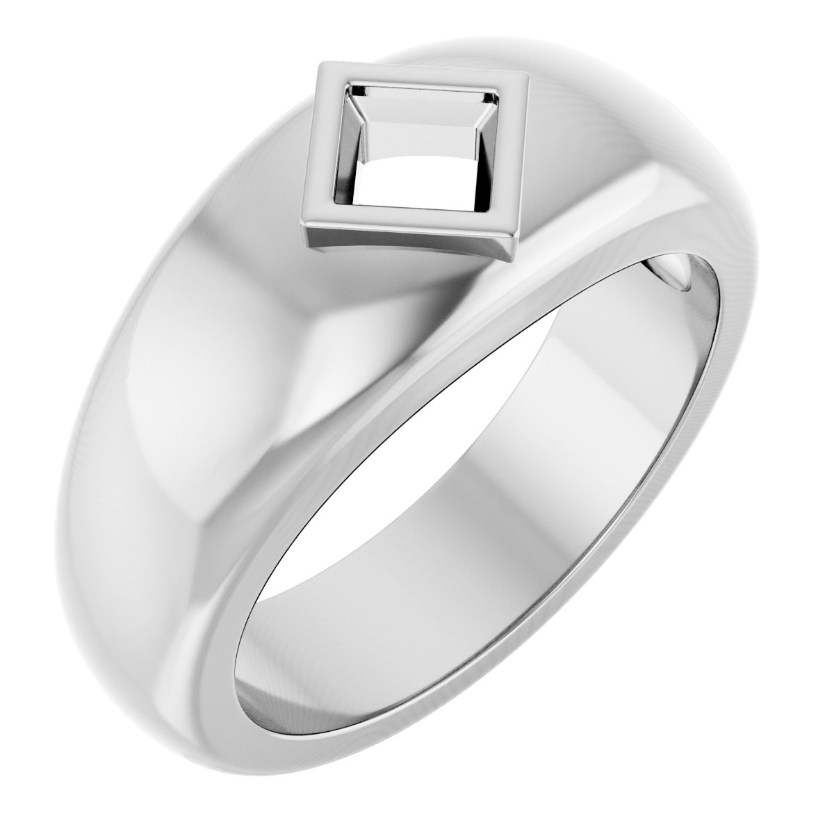 Bezel-Set Solitaire Band