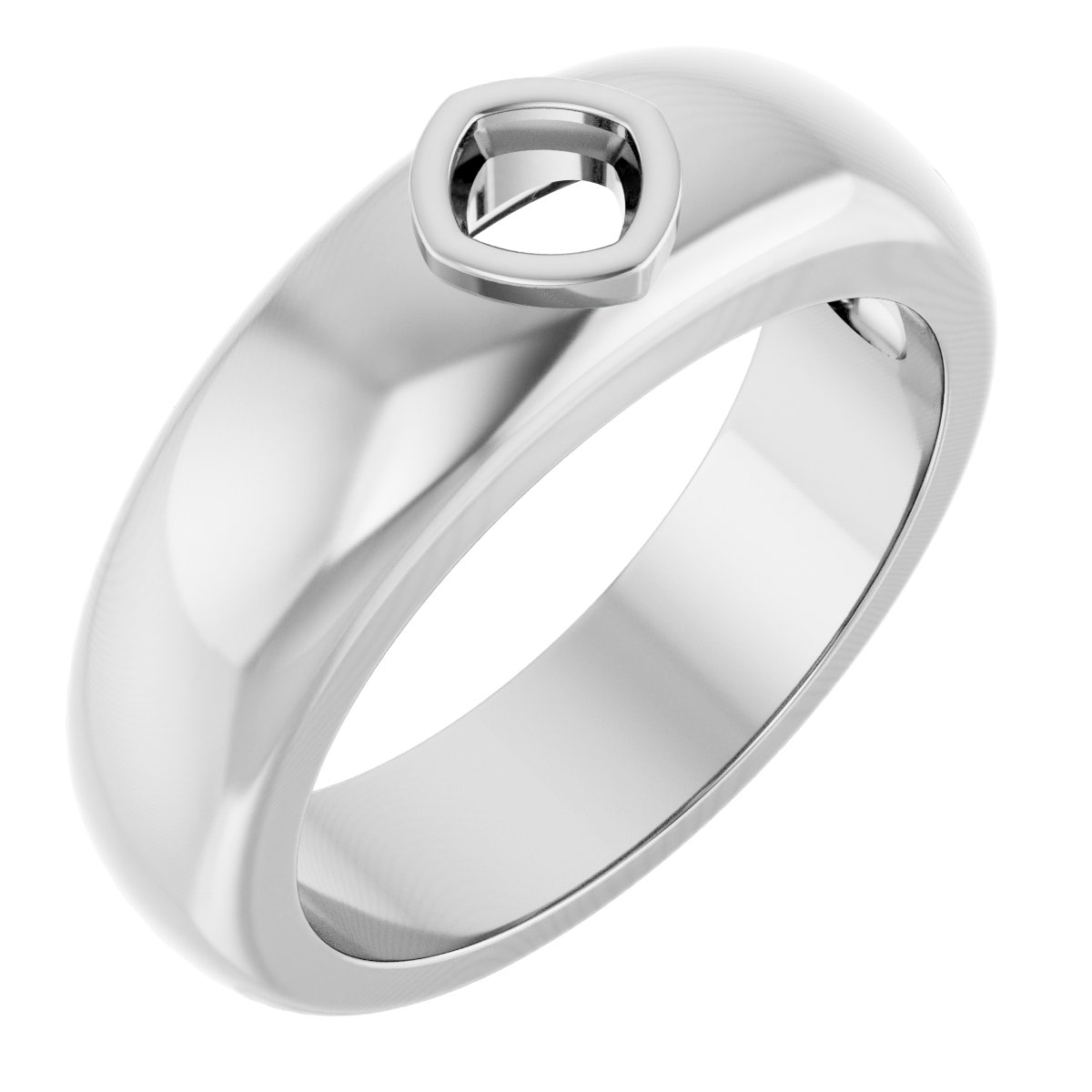 Bezel-Set Solitaire Band