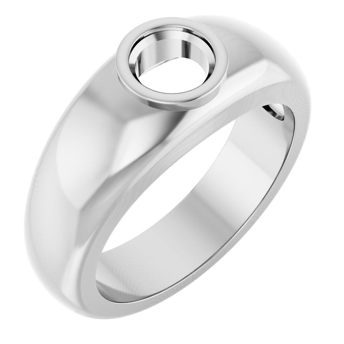 Bezel-Set Solitaire Band