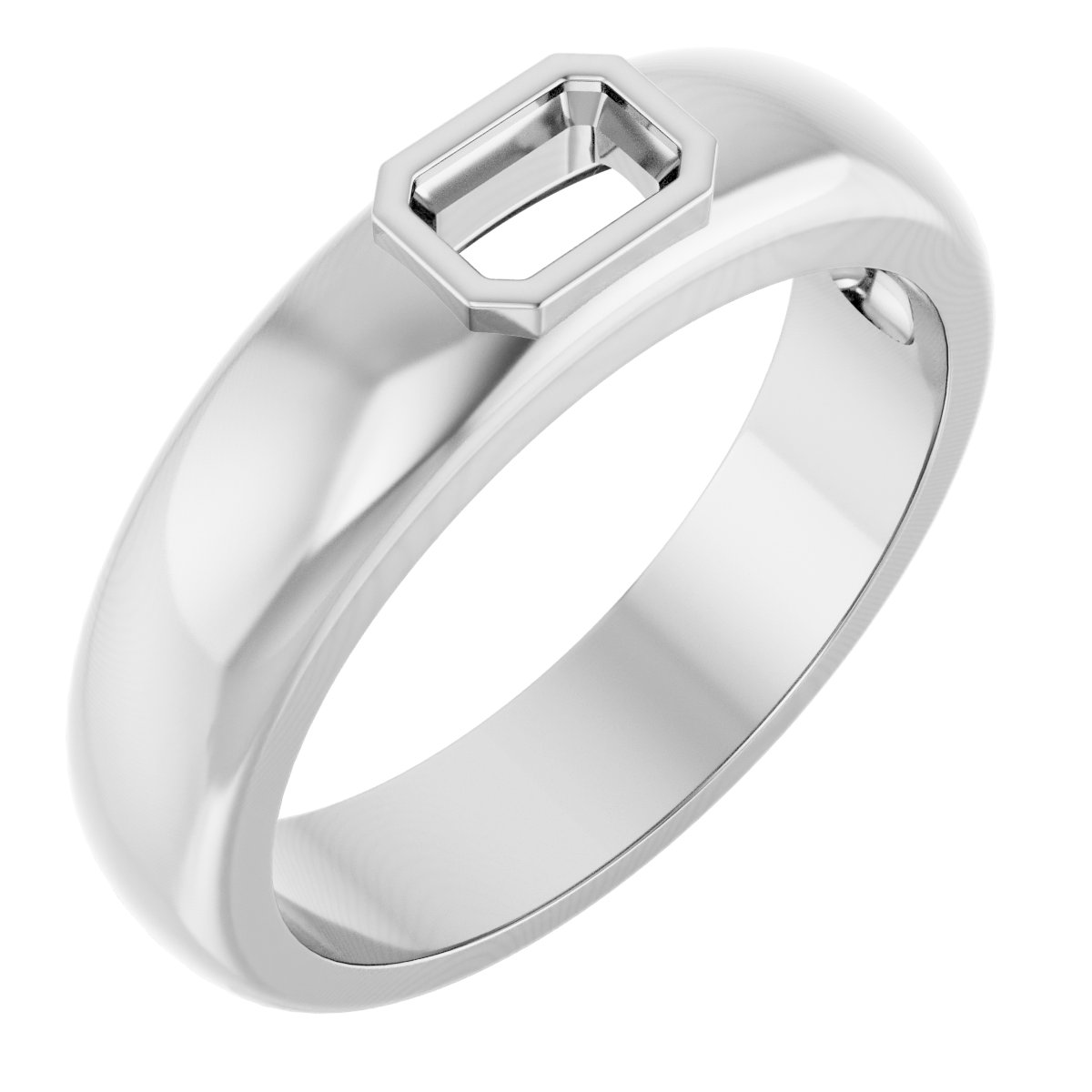 Bezel-Set Solitaire Band