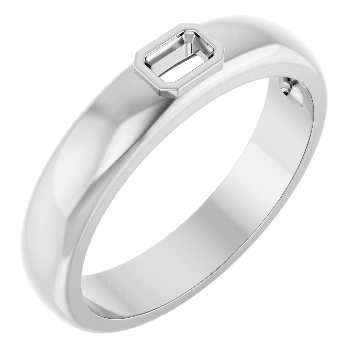 Bezel-Set Solitaire Band