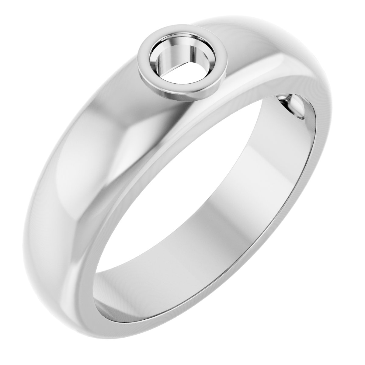Bezel-Set Solitaire Band