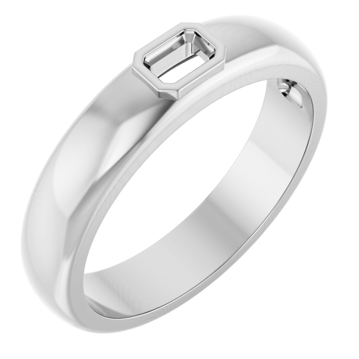 Bezel-Set Solitaire Band