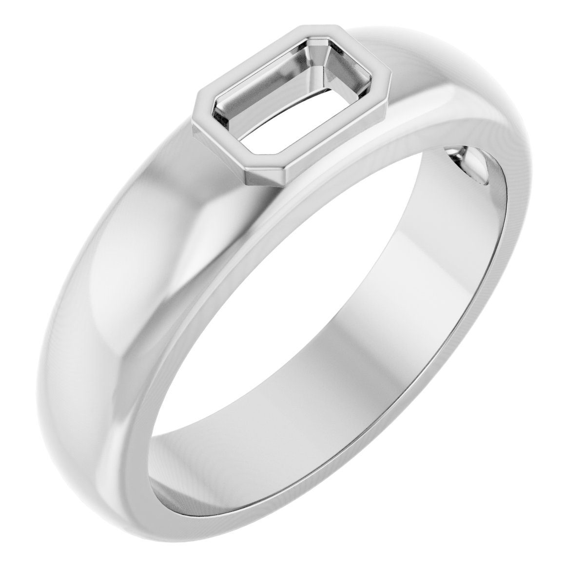 Bezel-Set Solitaire Band