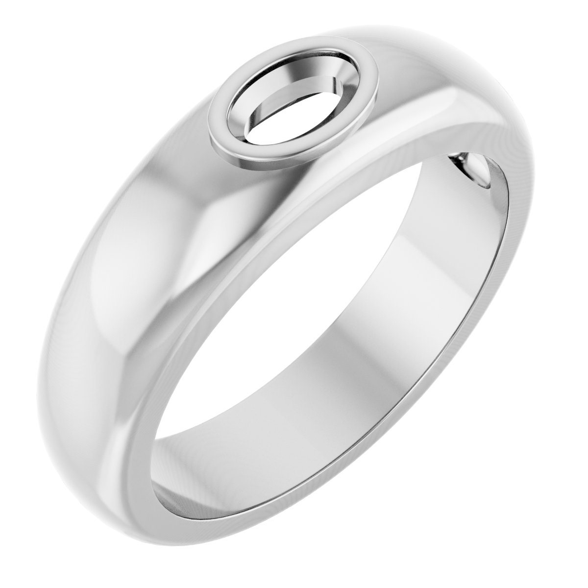 Bezel-Set Solitaire Band
