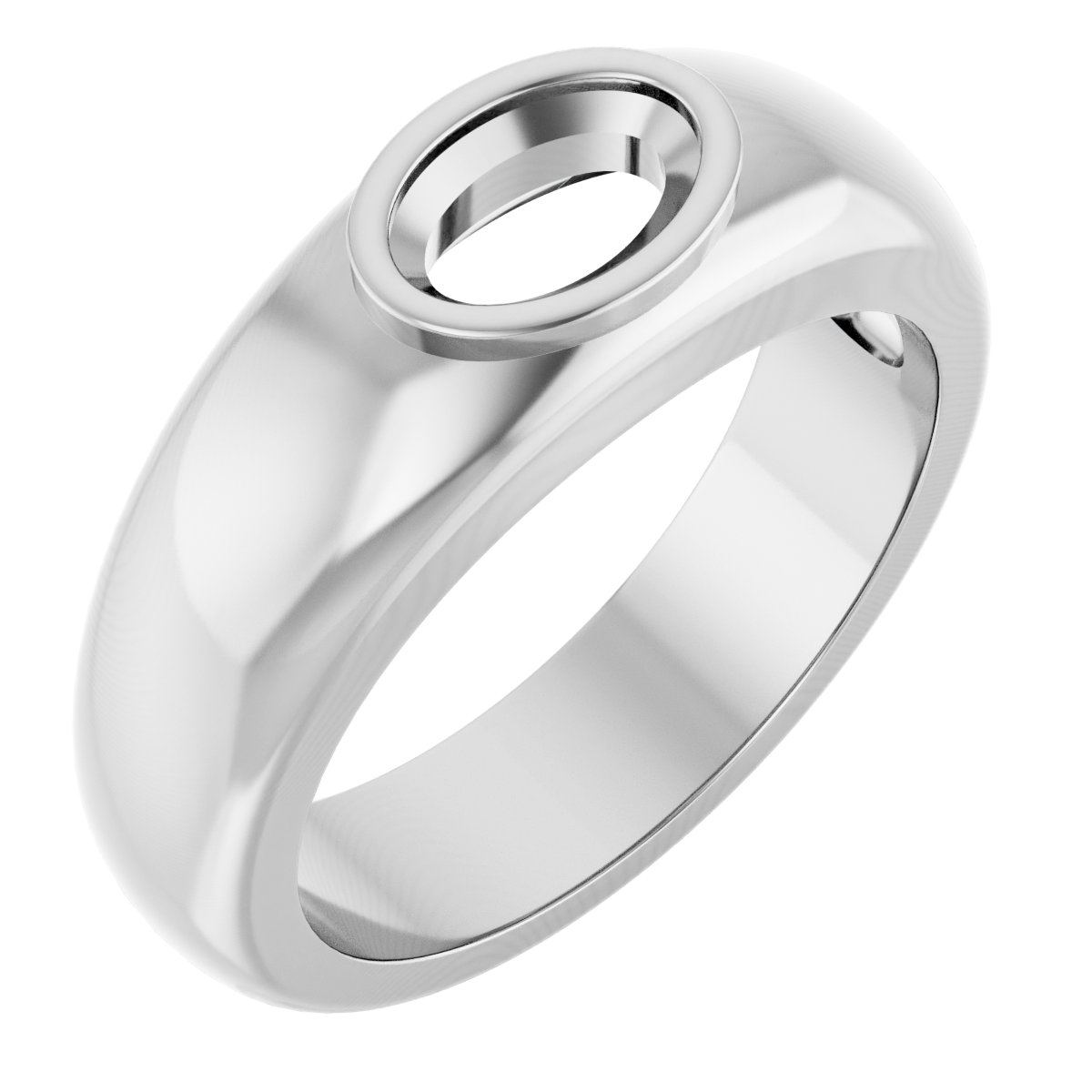 Bezel-Set Solitaire Band