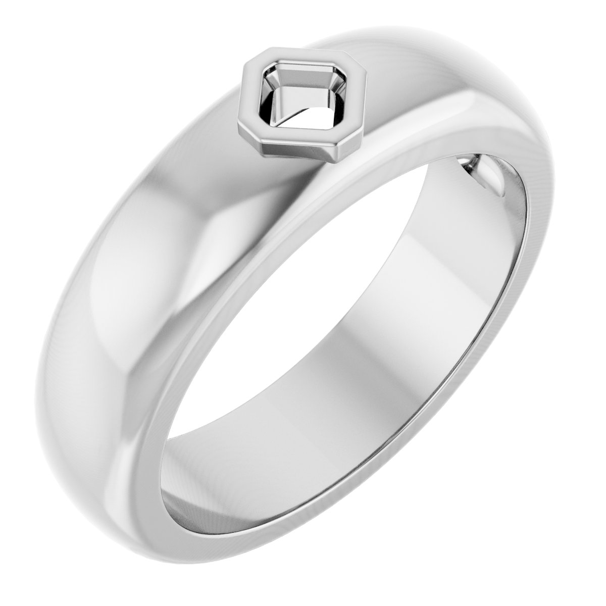Bezel-Set Solitaire Band