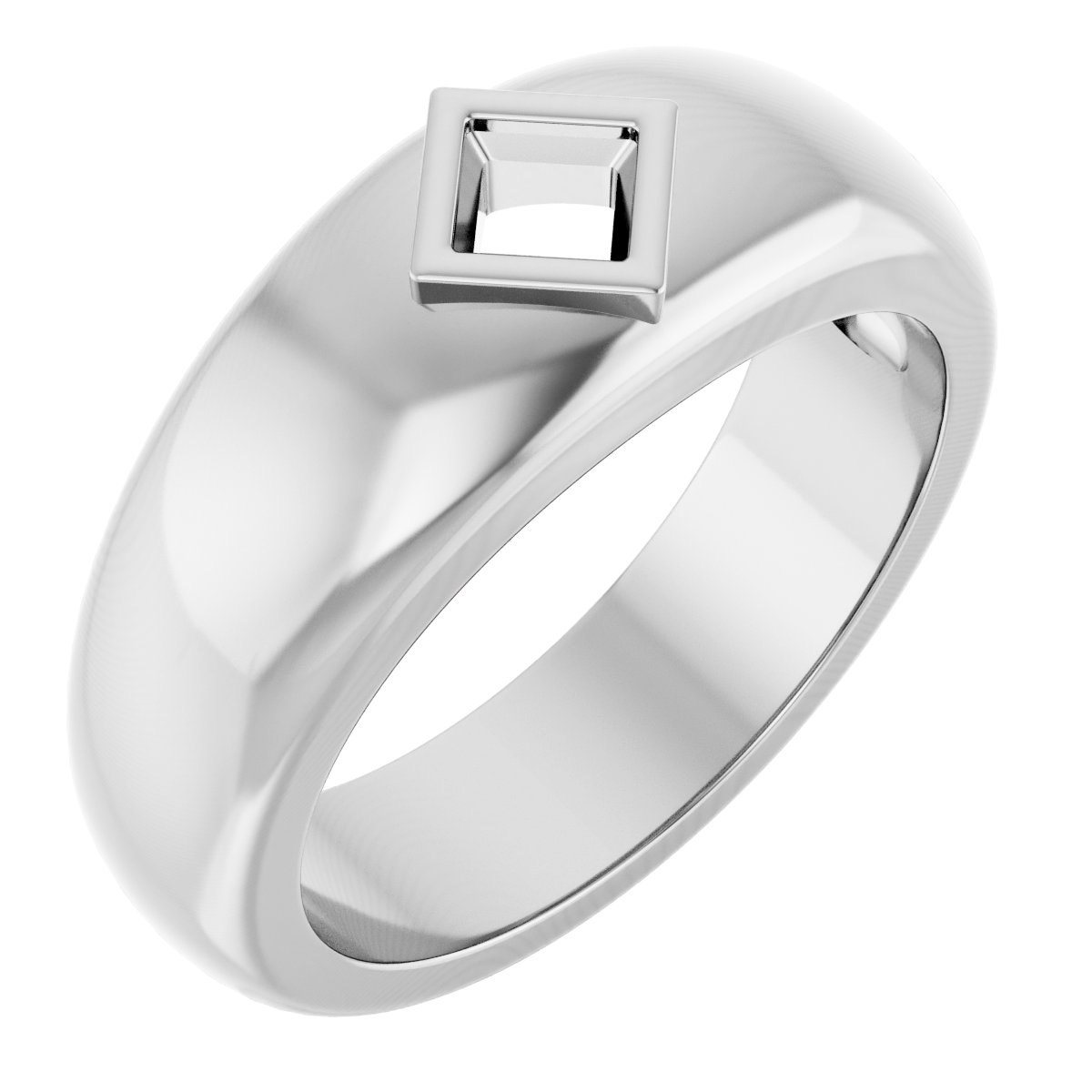 Bezel-Set Solitaire Band