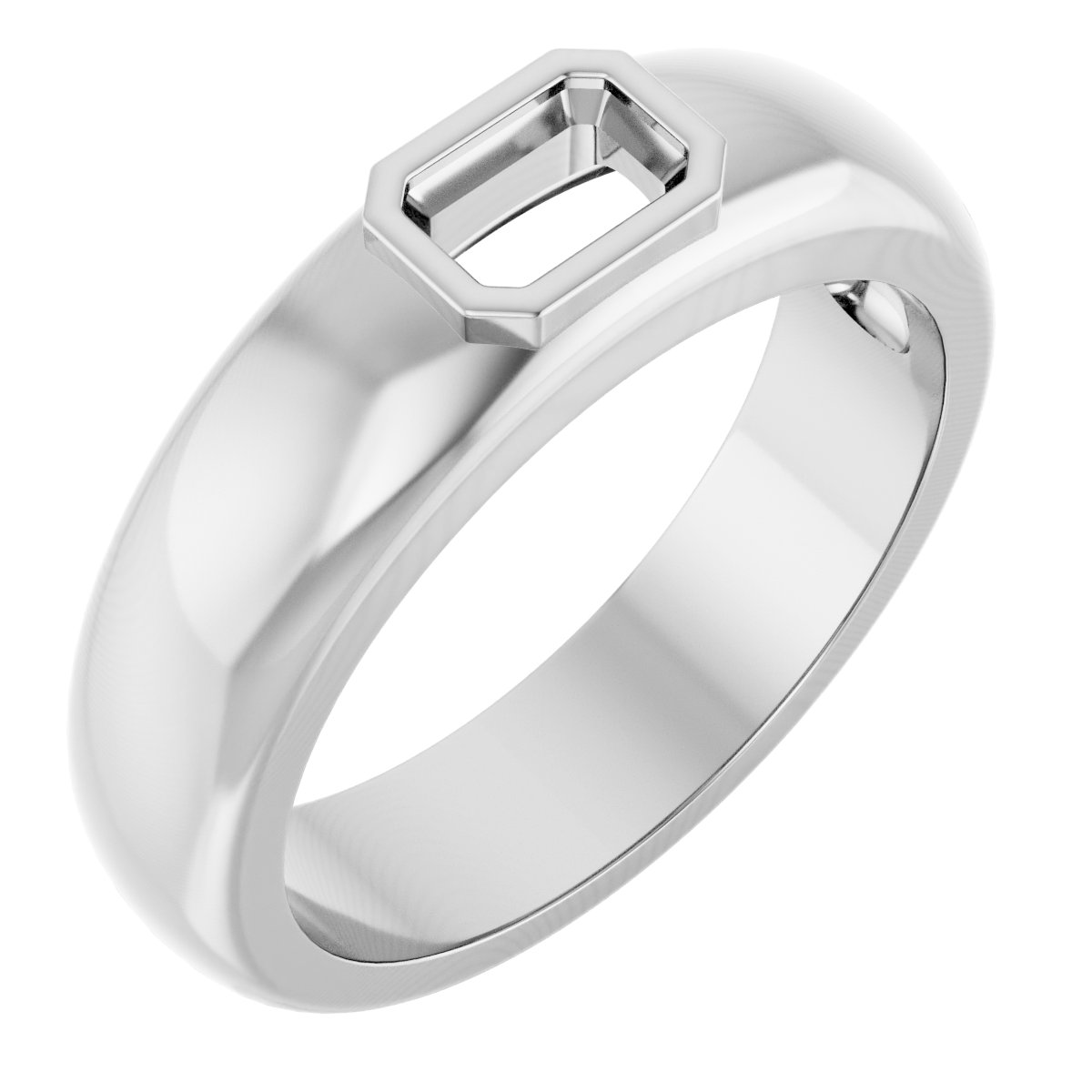 Bezel-Set Solitaire Band