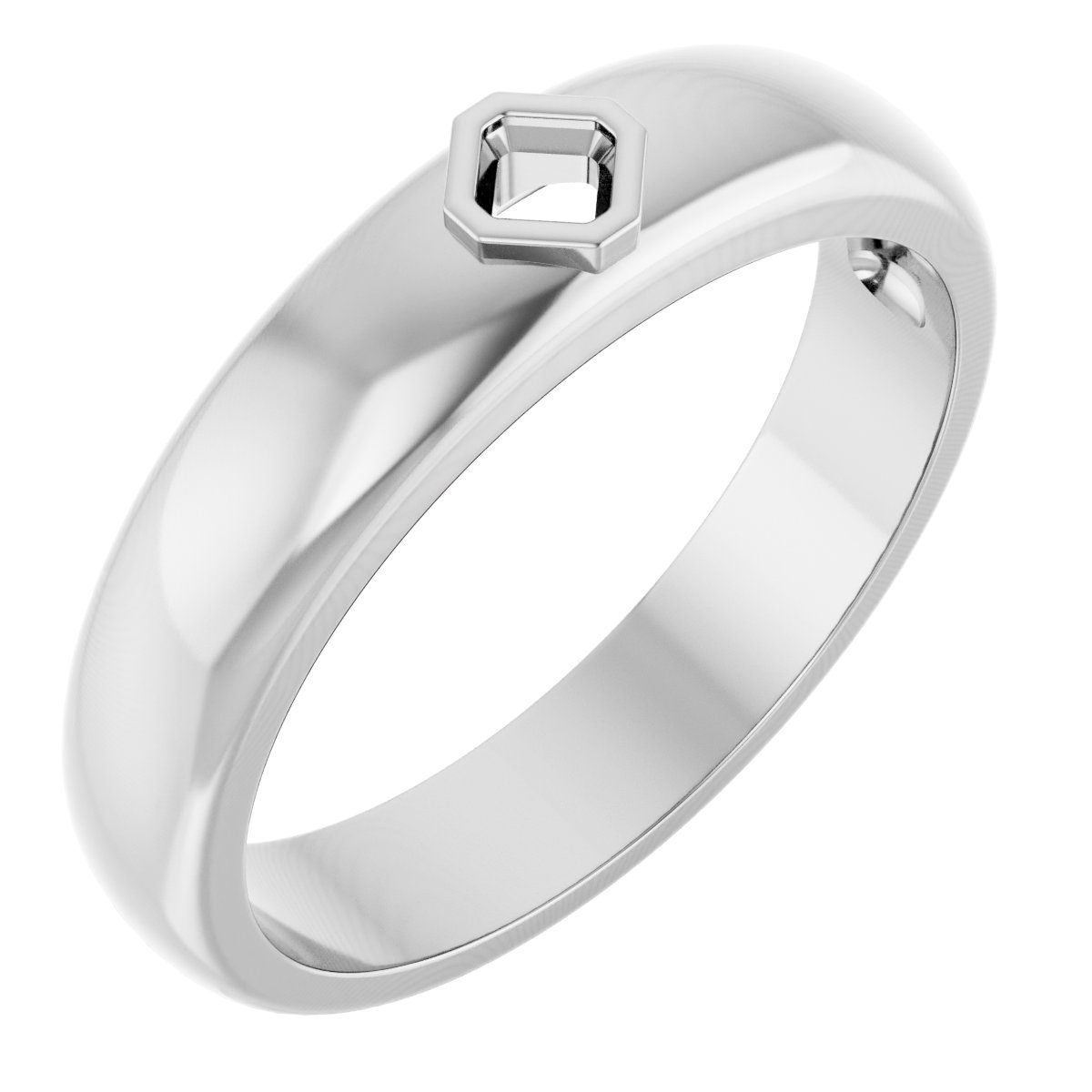 Bezel-Set Solitaire Band