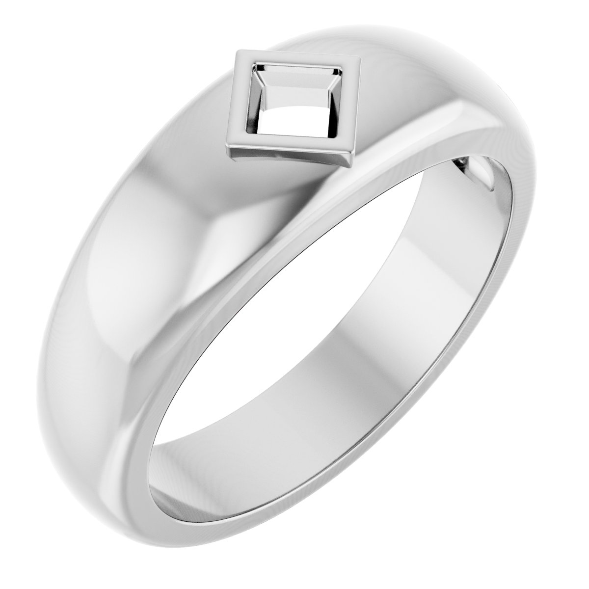 Bezel-Set Solitaire Band