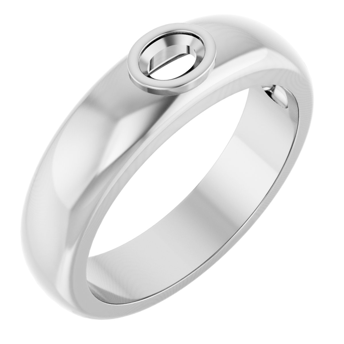 Bezel-Set Solitaire Band