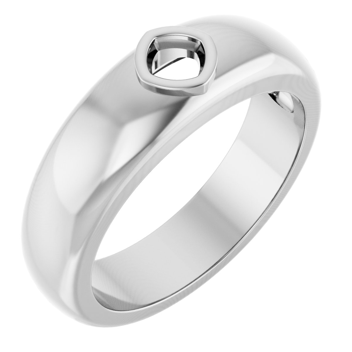 Bezel-Set Solitaire Band