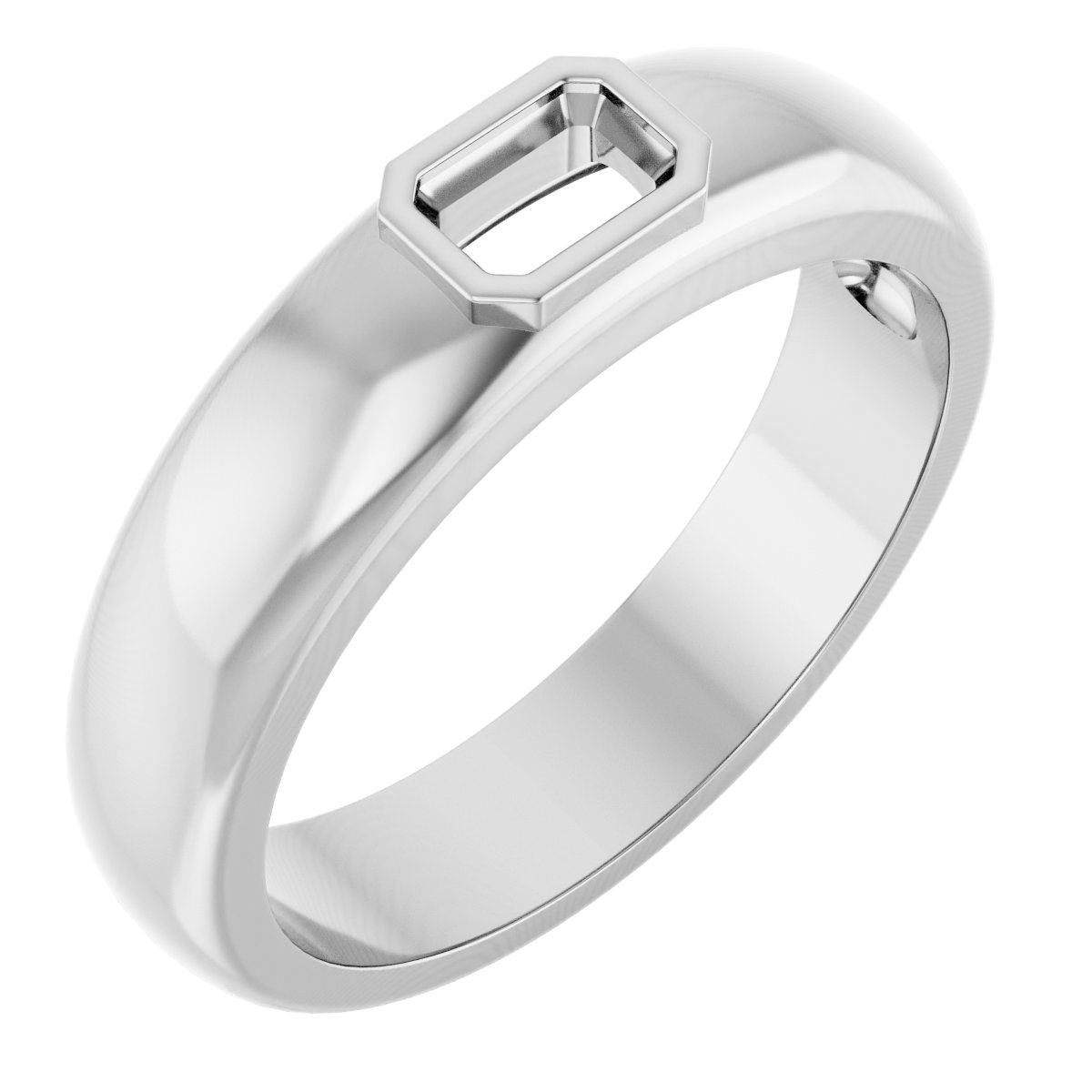 Bezel-Set Solitaire Band