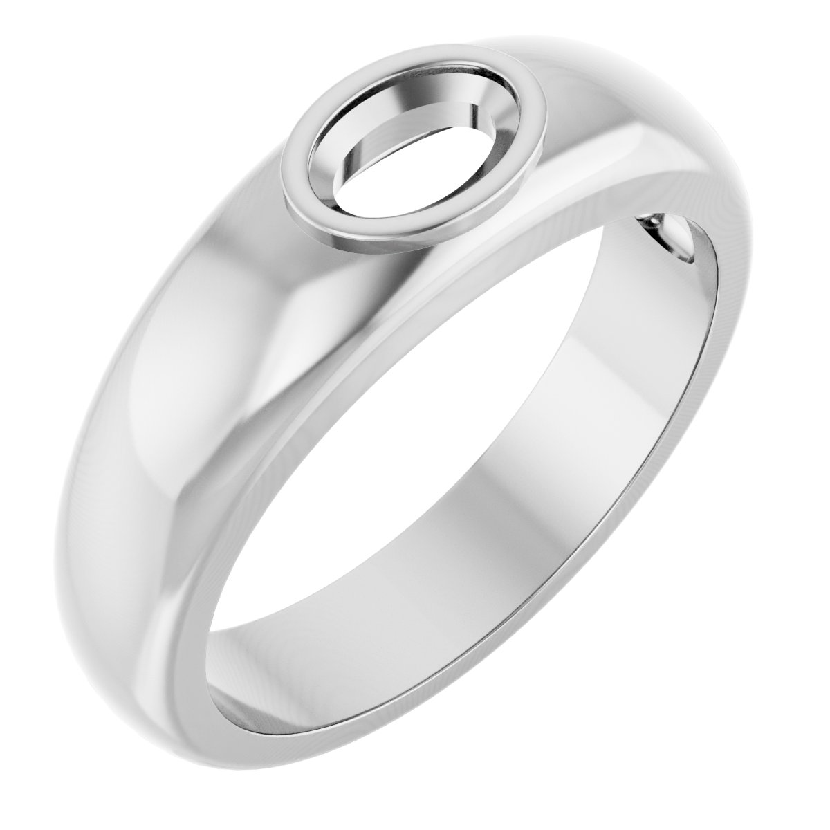 Bezel-Set Solitaire Band