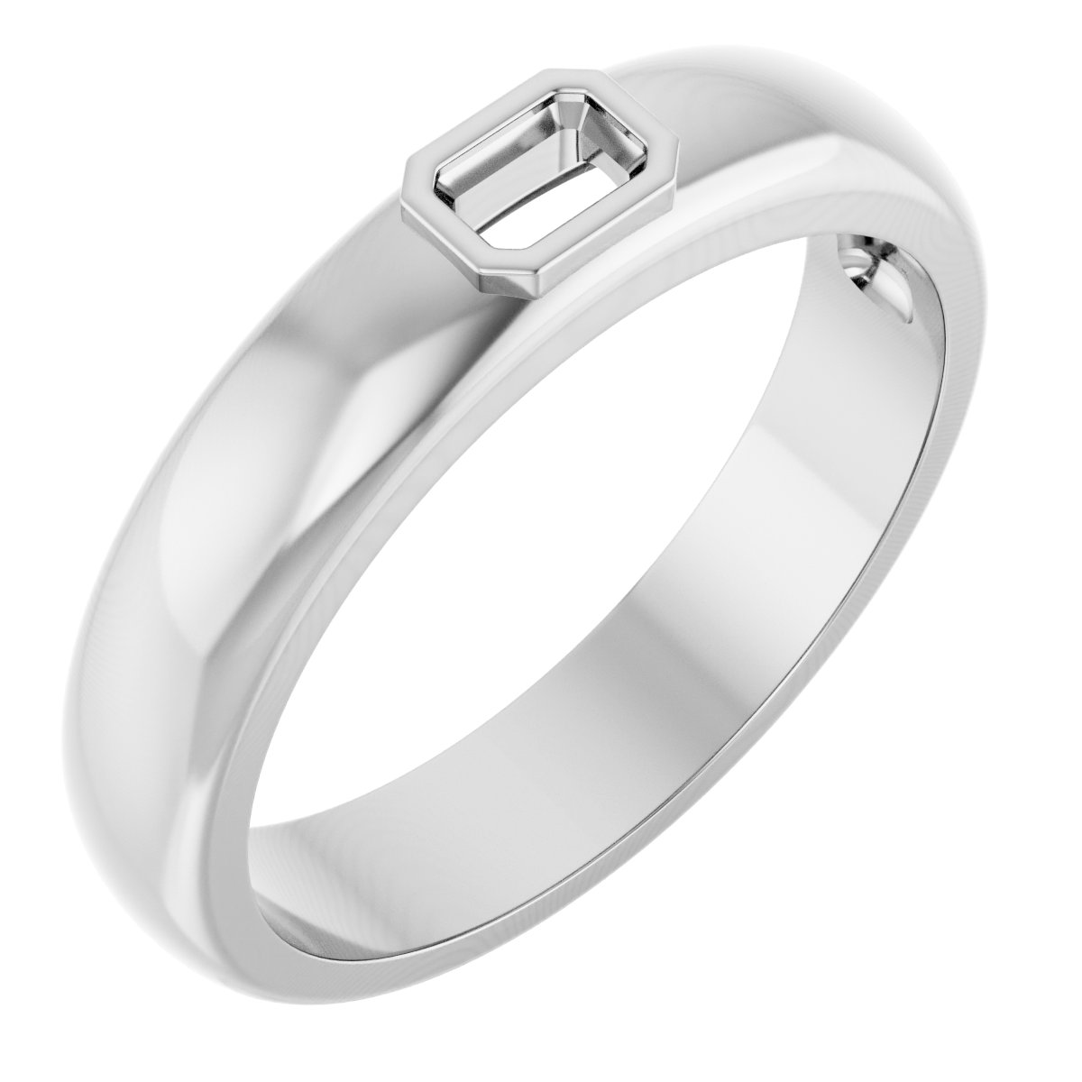 Bezel-Set Solitaire Band