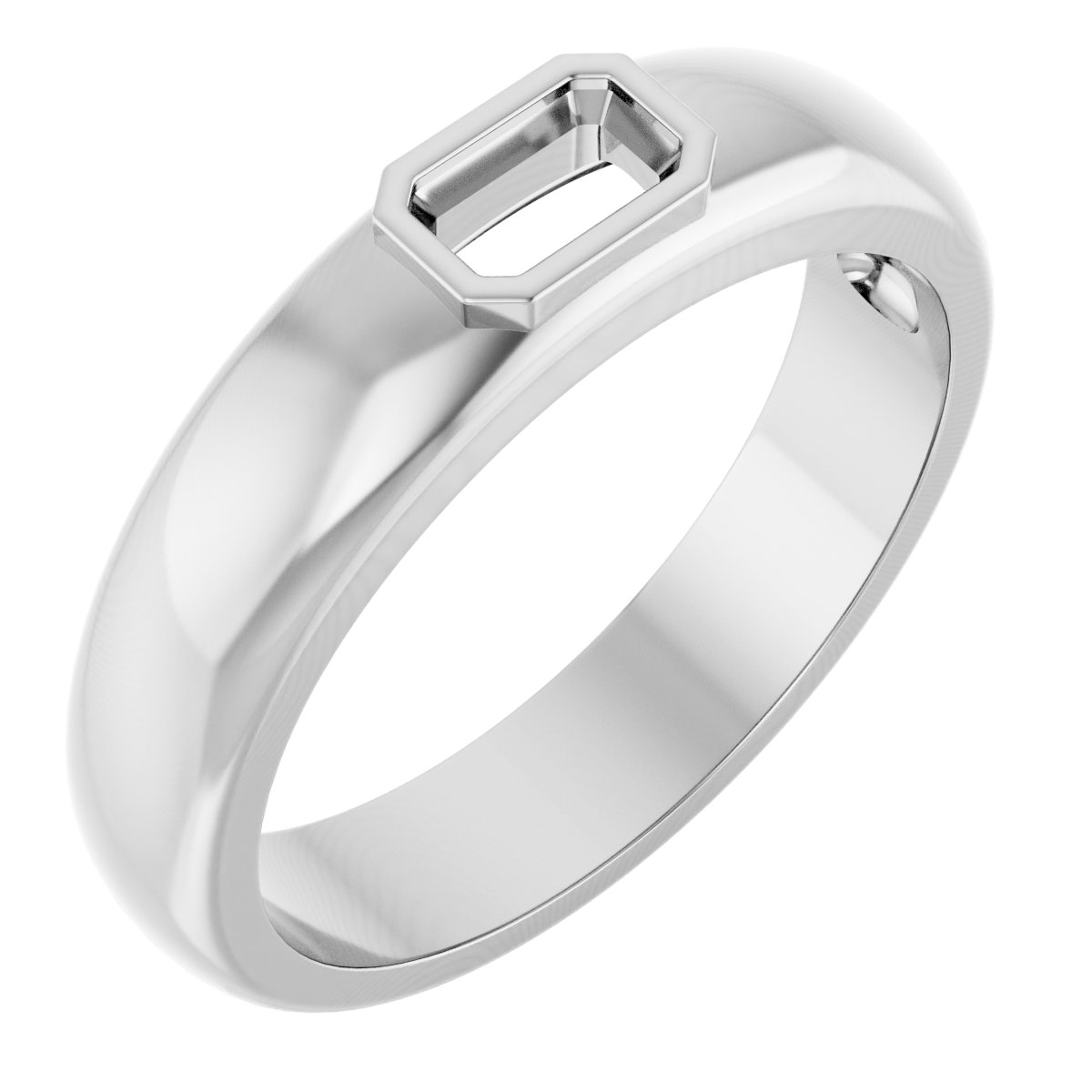 Bezel-Set Solitaire Band