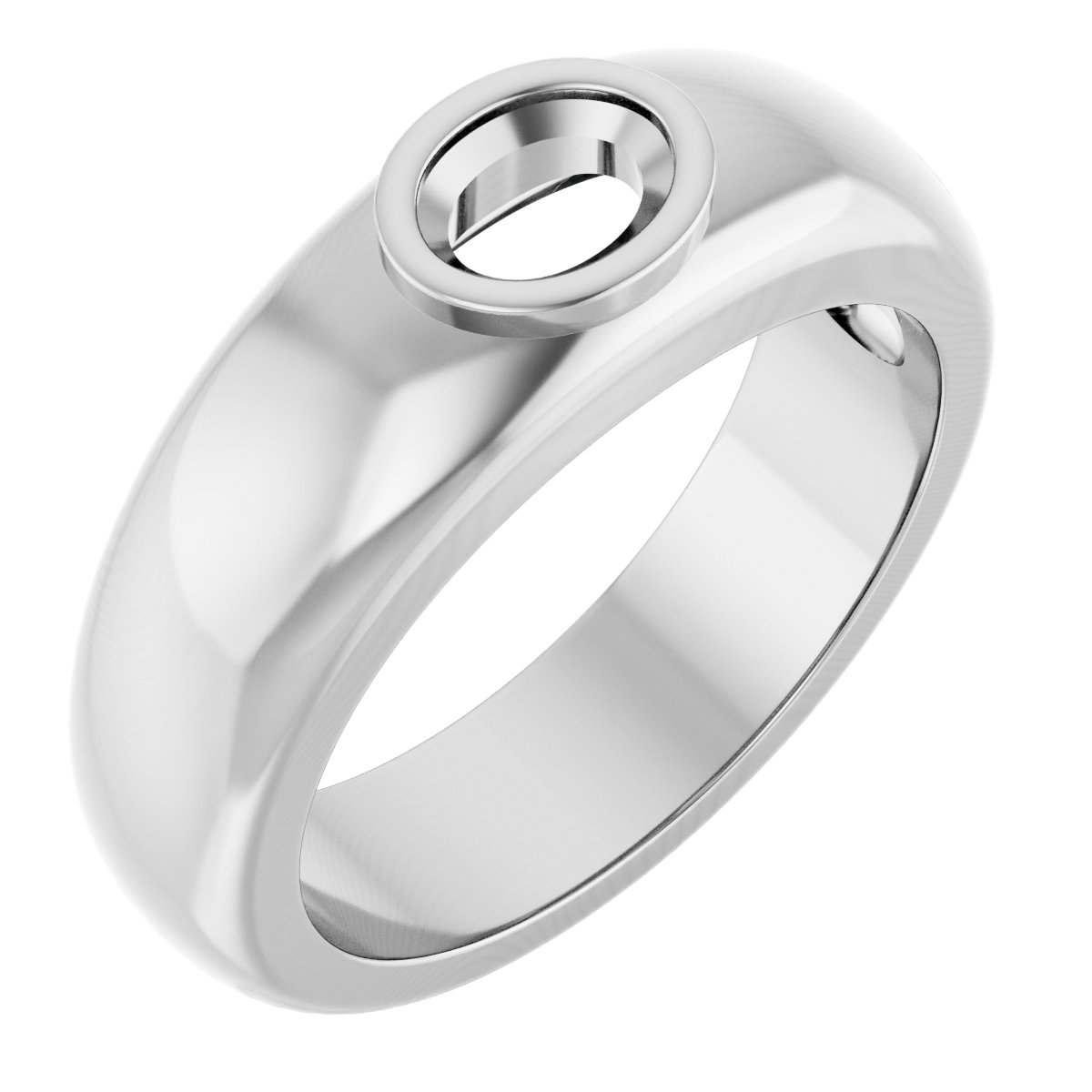 Bezel-Set Solitaire Band