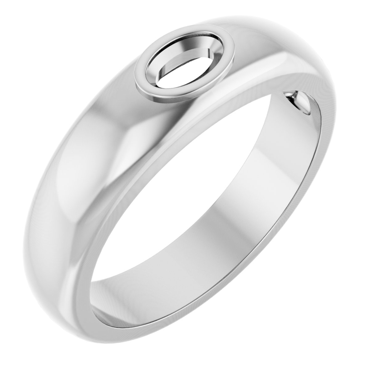 Bezel-Set Solitaire Band