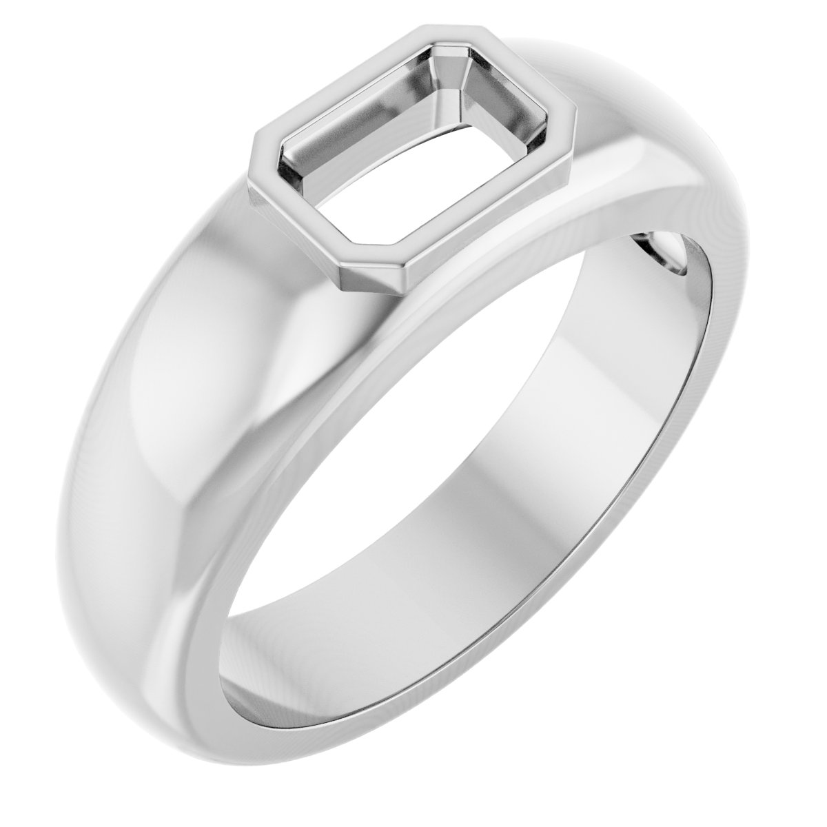Bezel-Set Solitaire Band