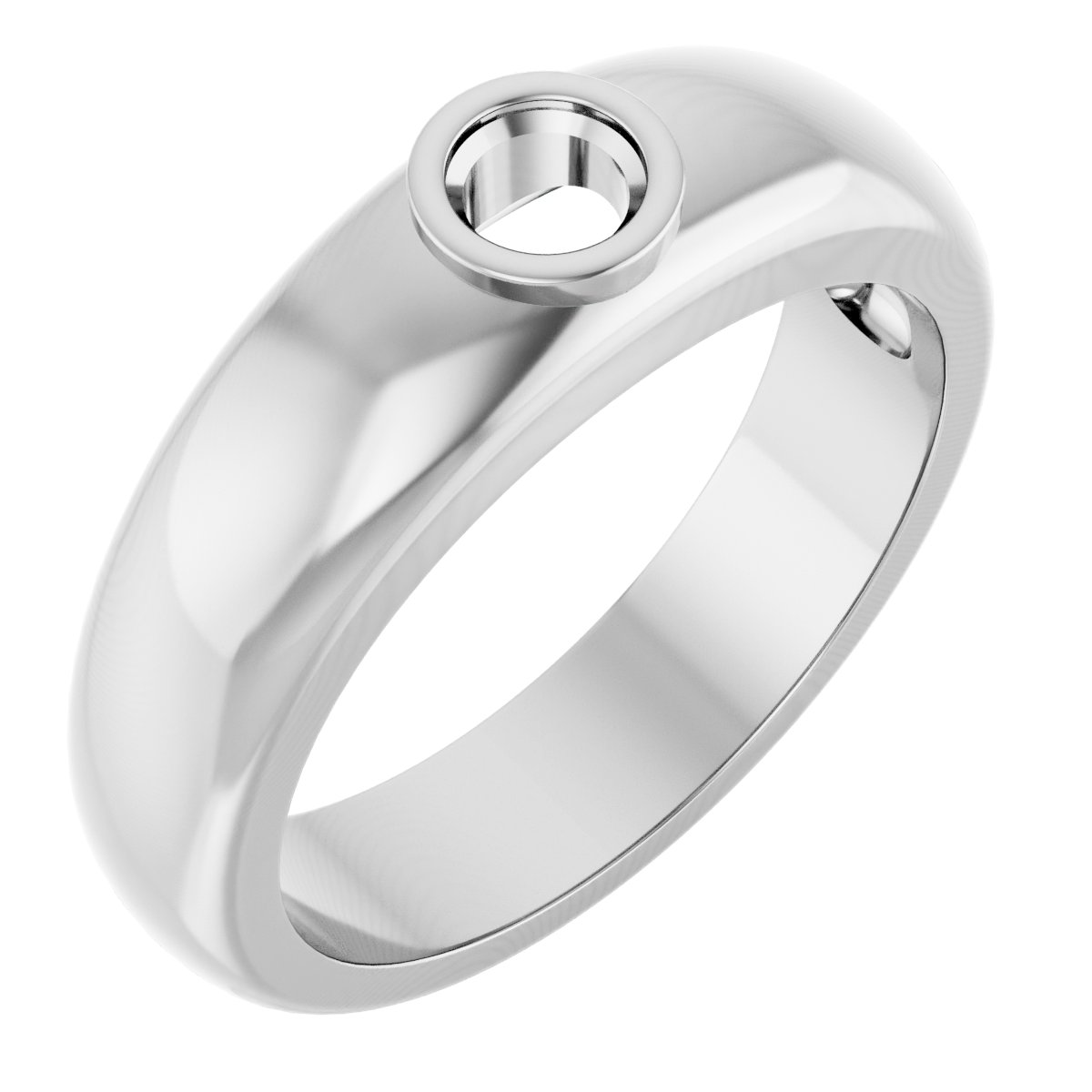 Bezel-Set Solitaire Band