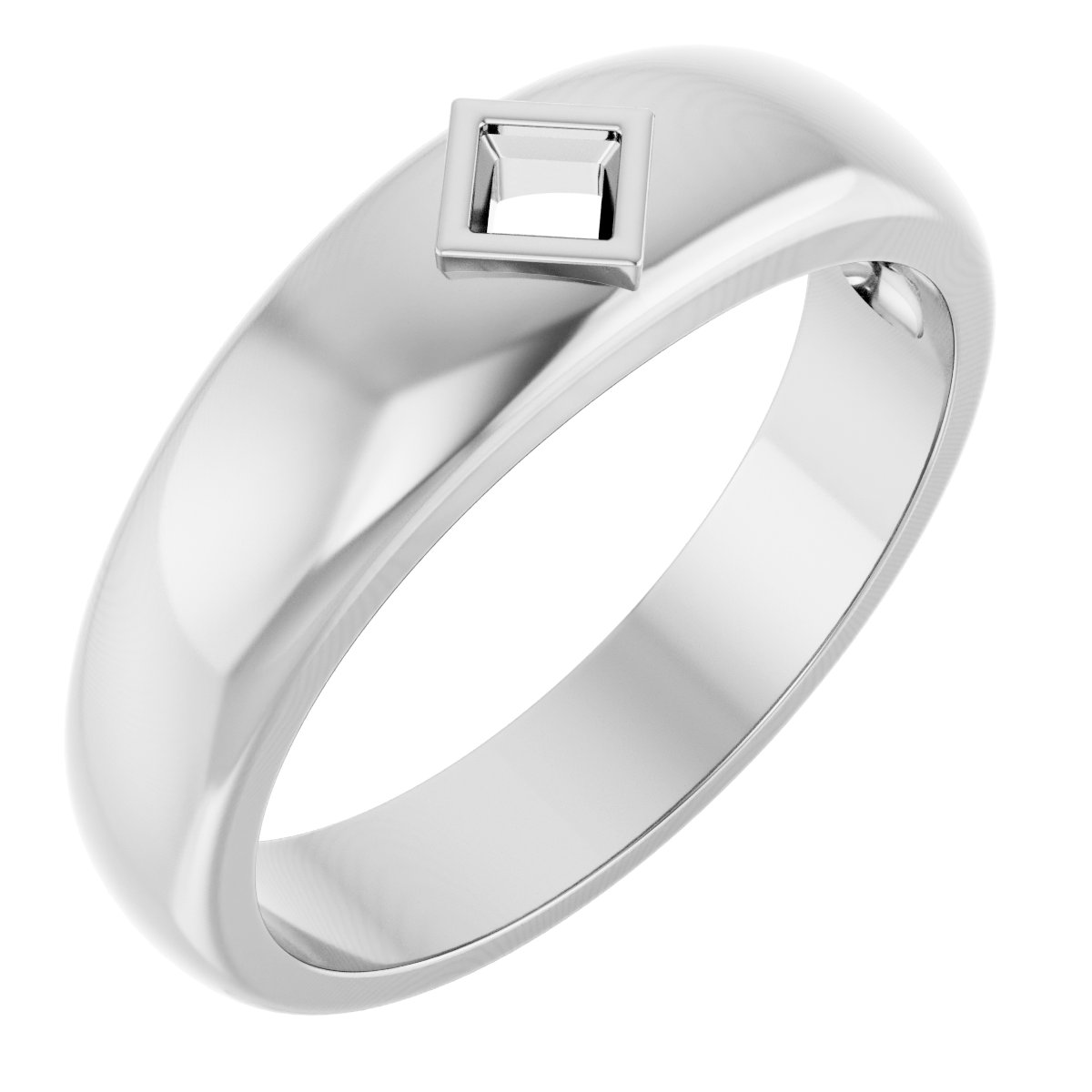Bezel-Set Solitaire Band