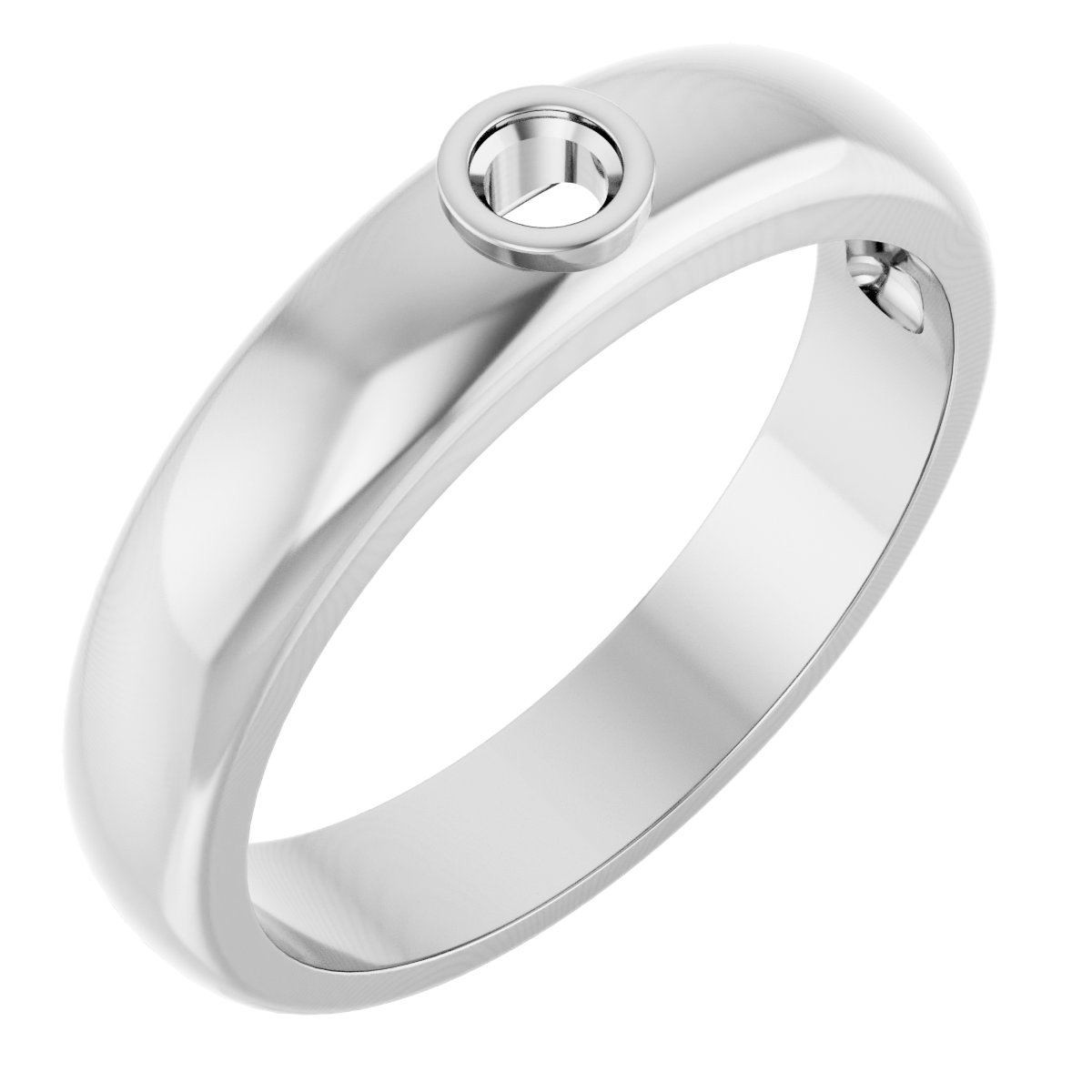 Bezel-Set Solitaire Band