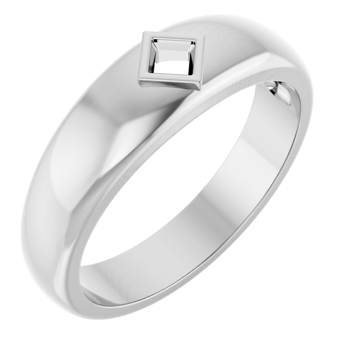 Bezel-Set Solitaire Band