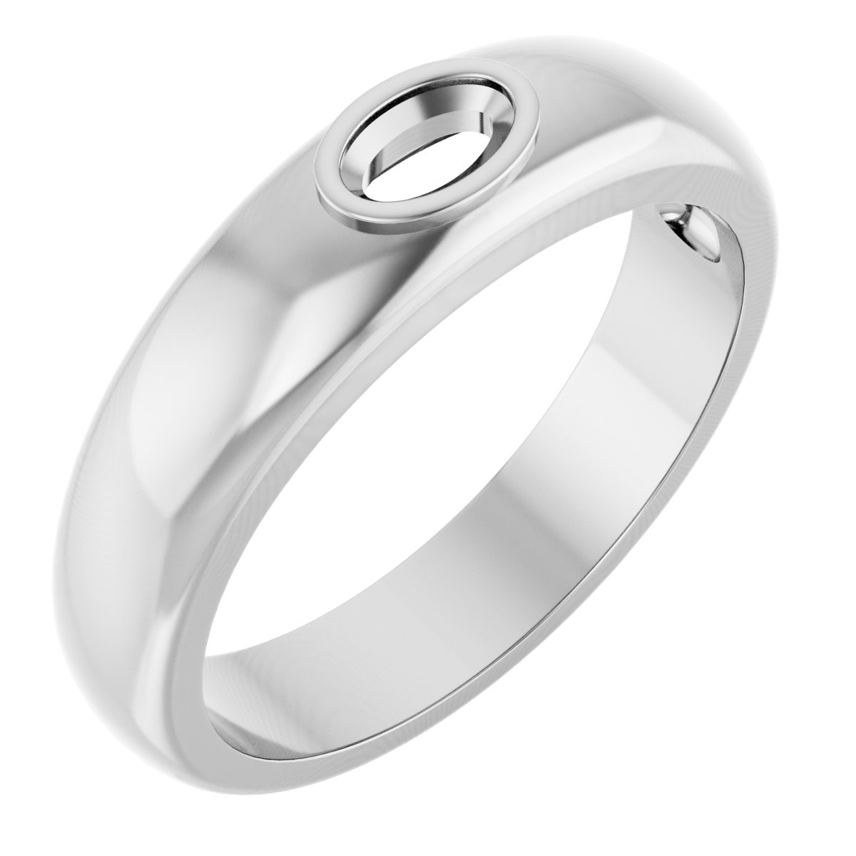 Bezel-Set Solitaire Band