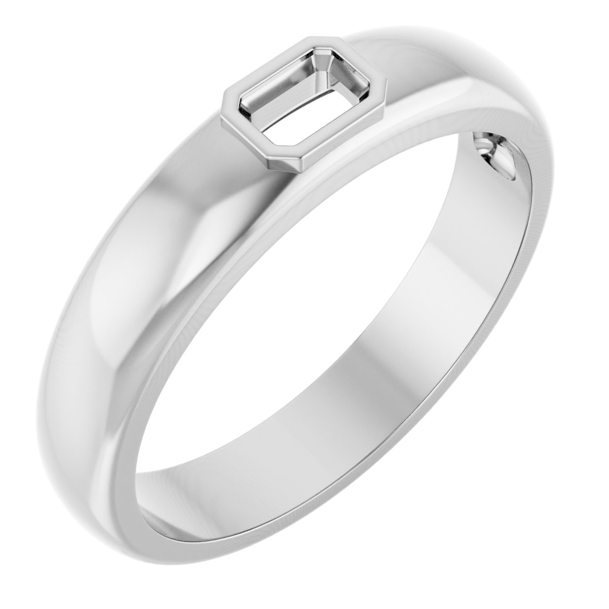 Bezel-Set Solitaire Band