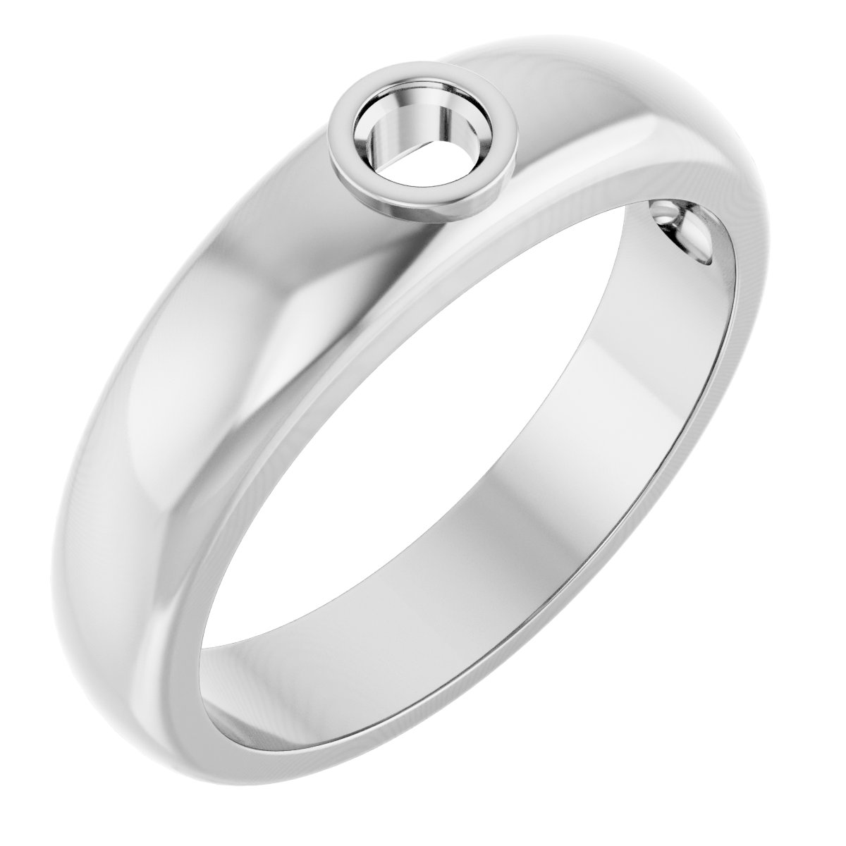Bezel-Set Solitaire Band