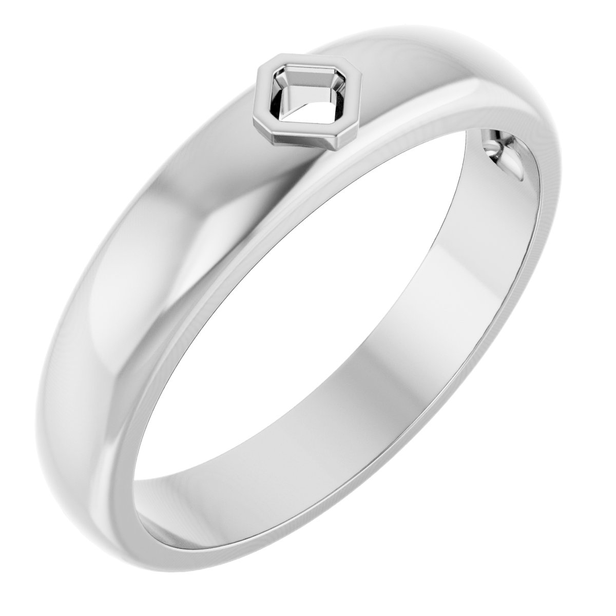 Bezel-Set Solitaire Band