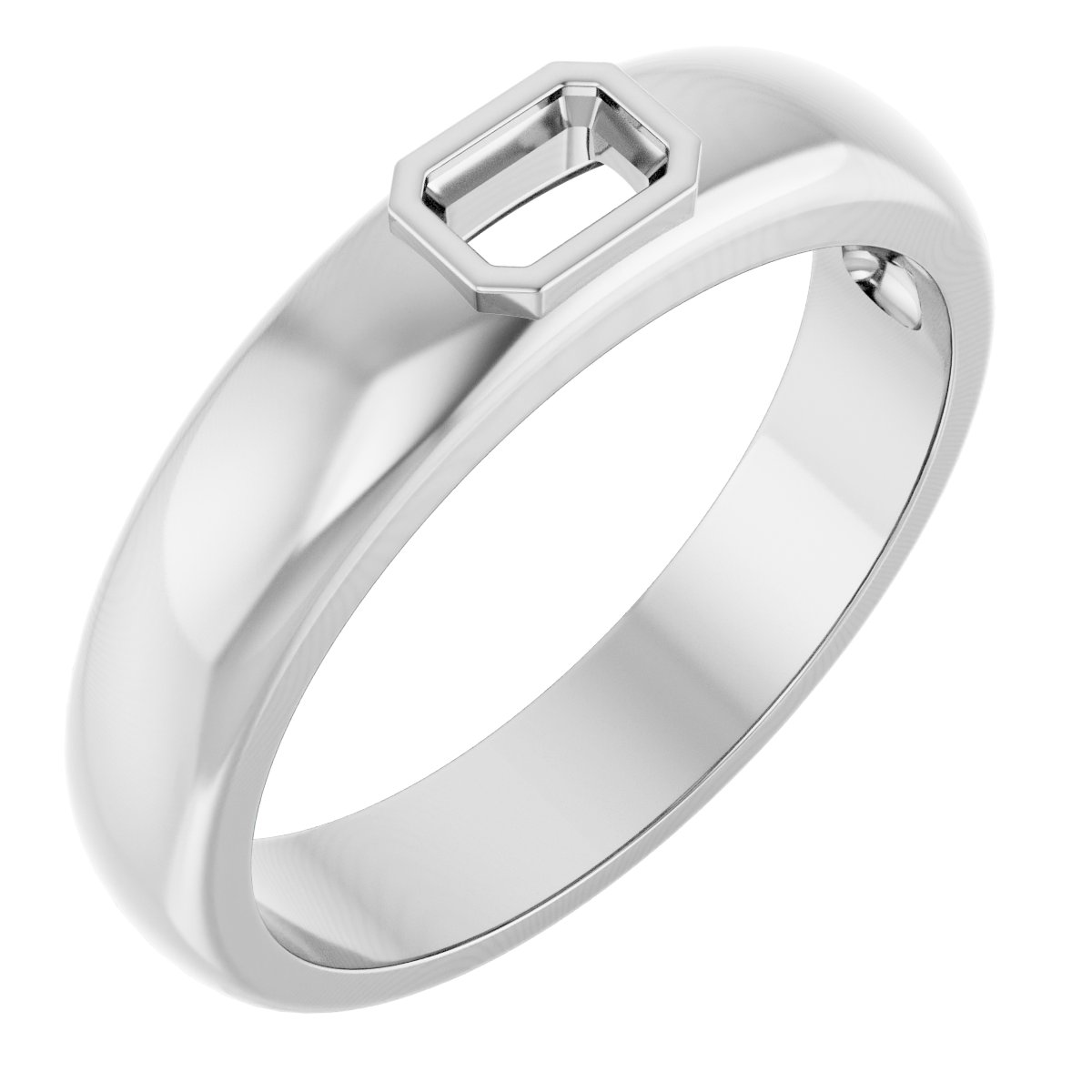 Bezel-Set Solitaire Band
