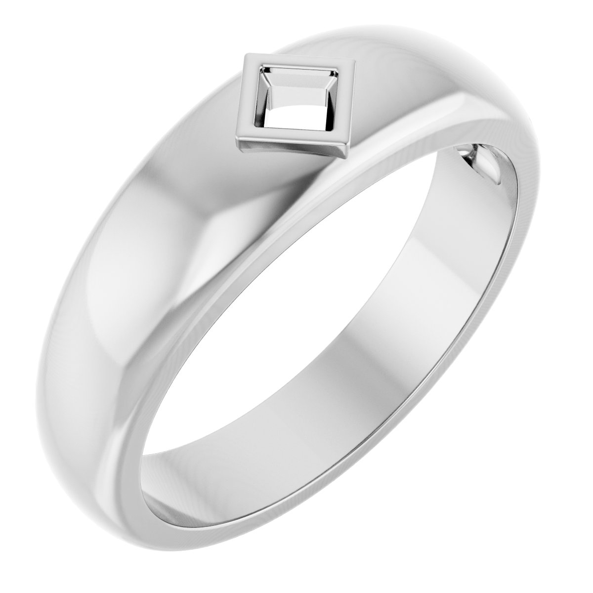 Bezel-Set Solitaire Band