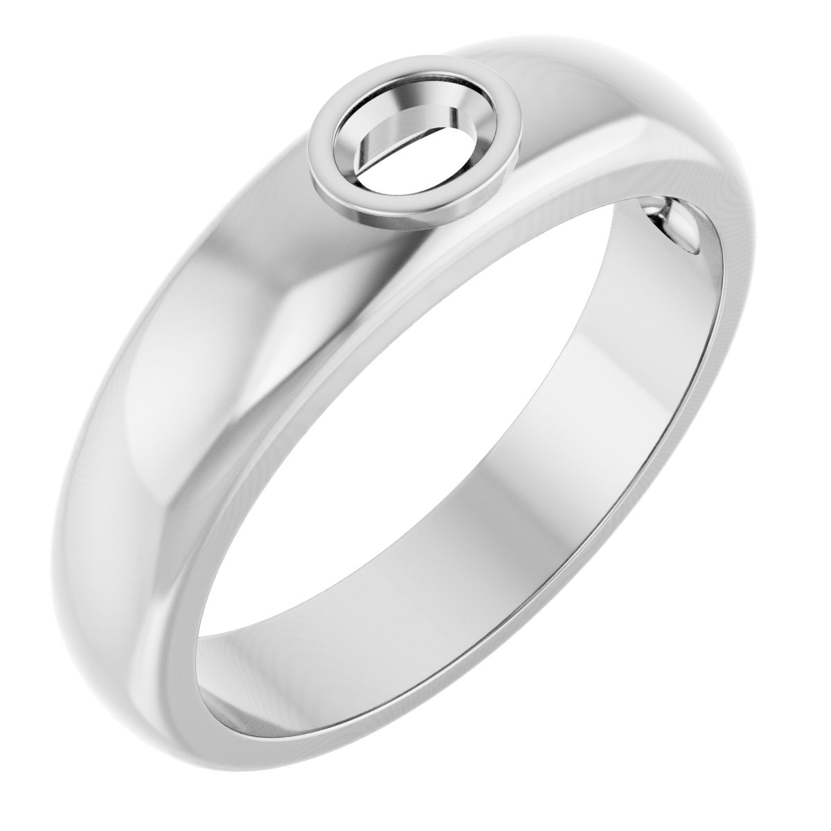 Bezel-Set Solitaire Band