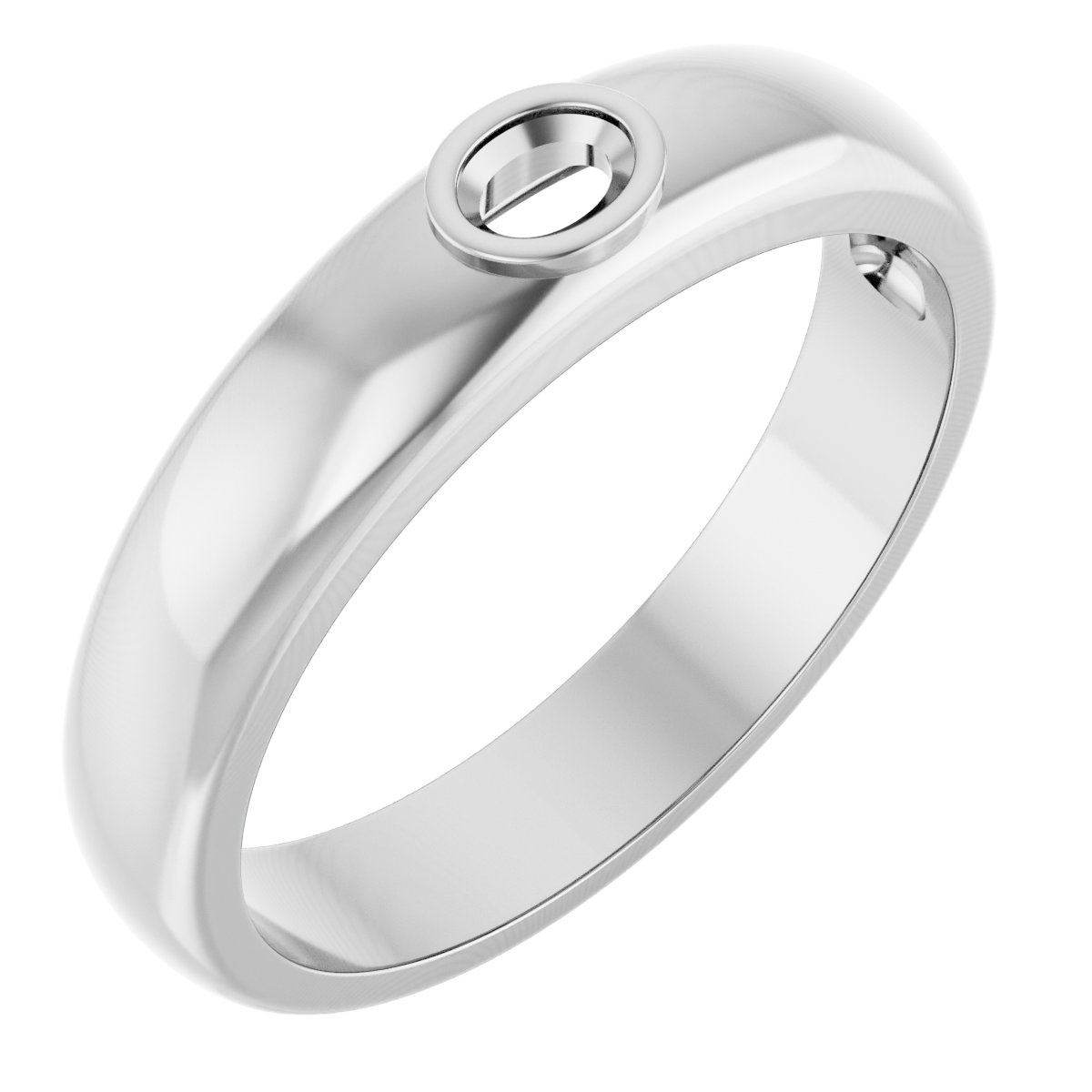 Bezel-Set Solitaire Band