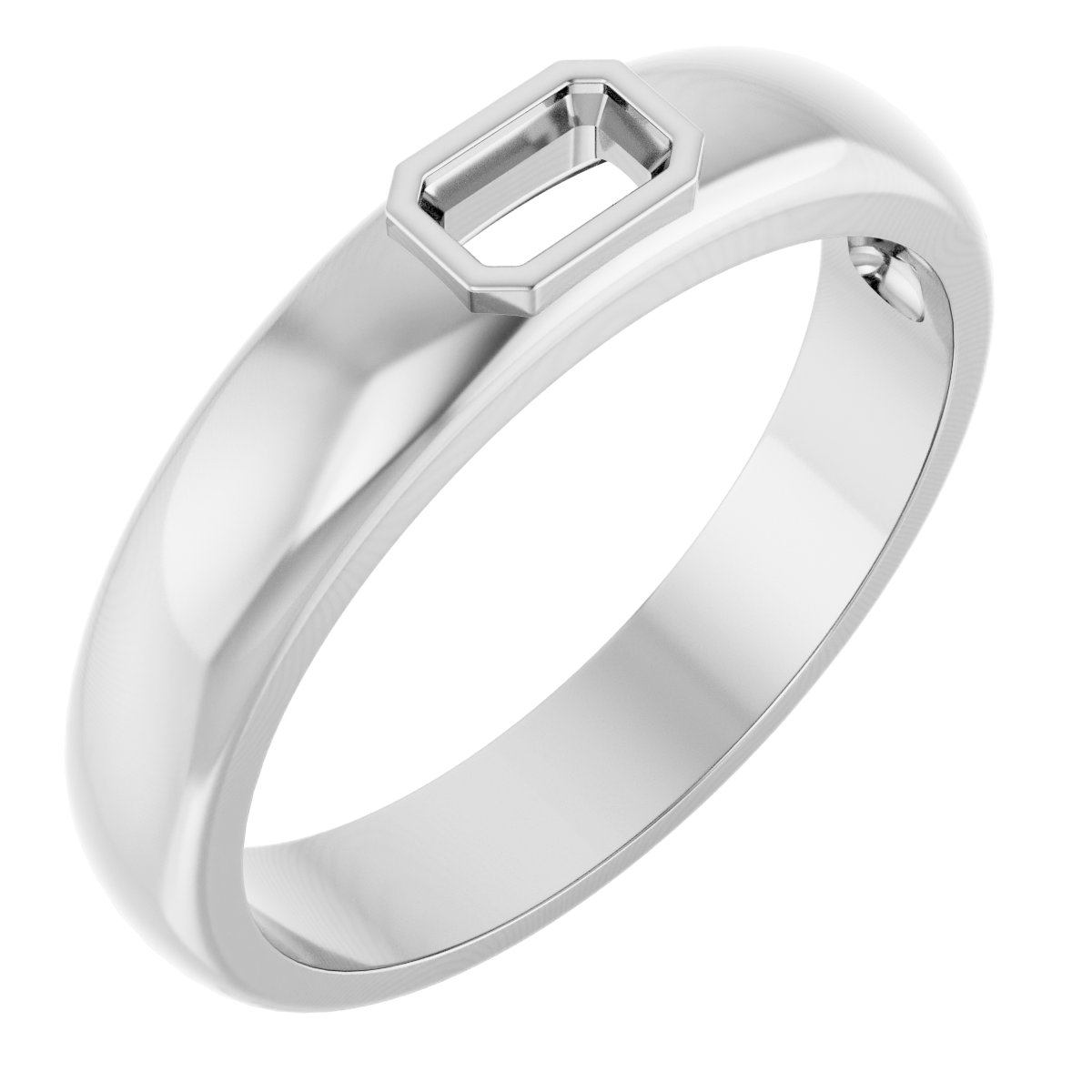 Bezel-Set Solitaire Band