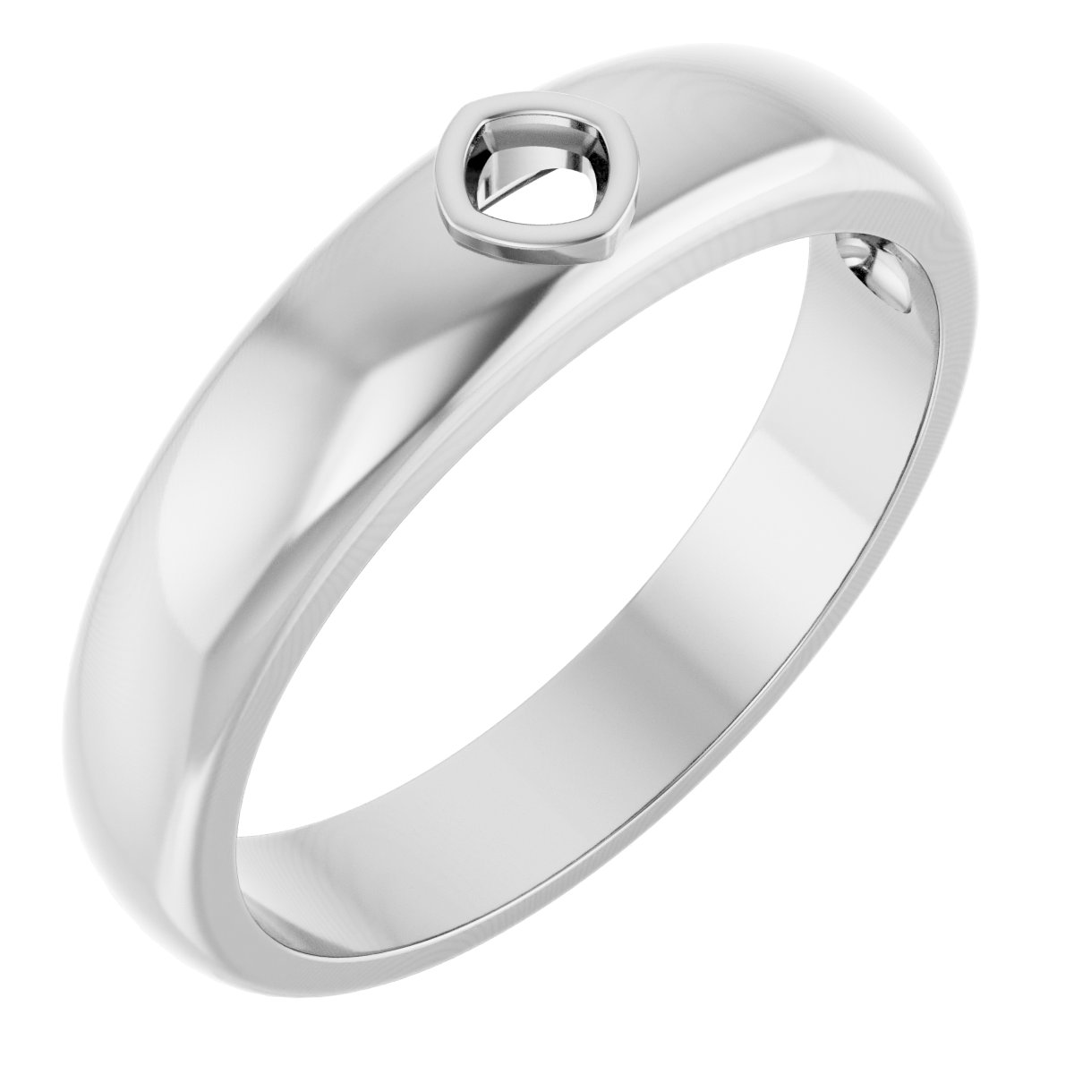 Bezel-Set Solitaire Band