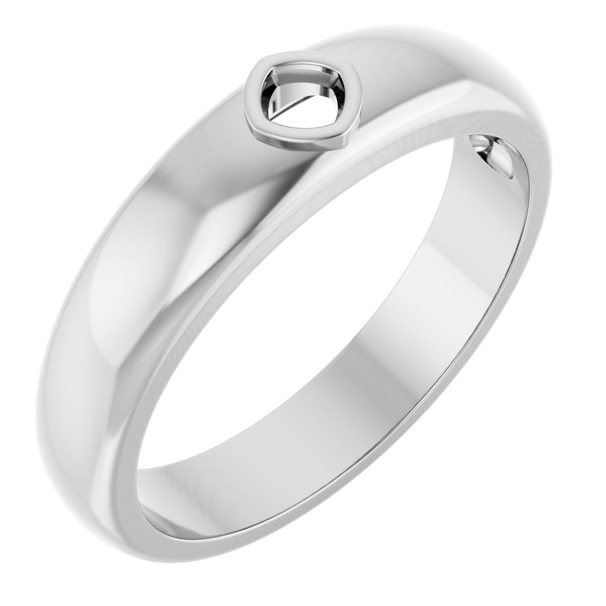 Bezel-Set Solitaire Band
