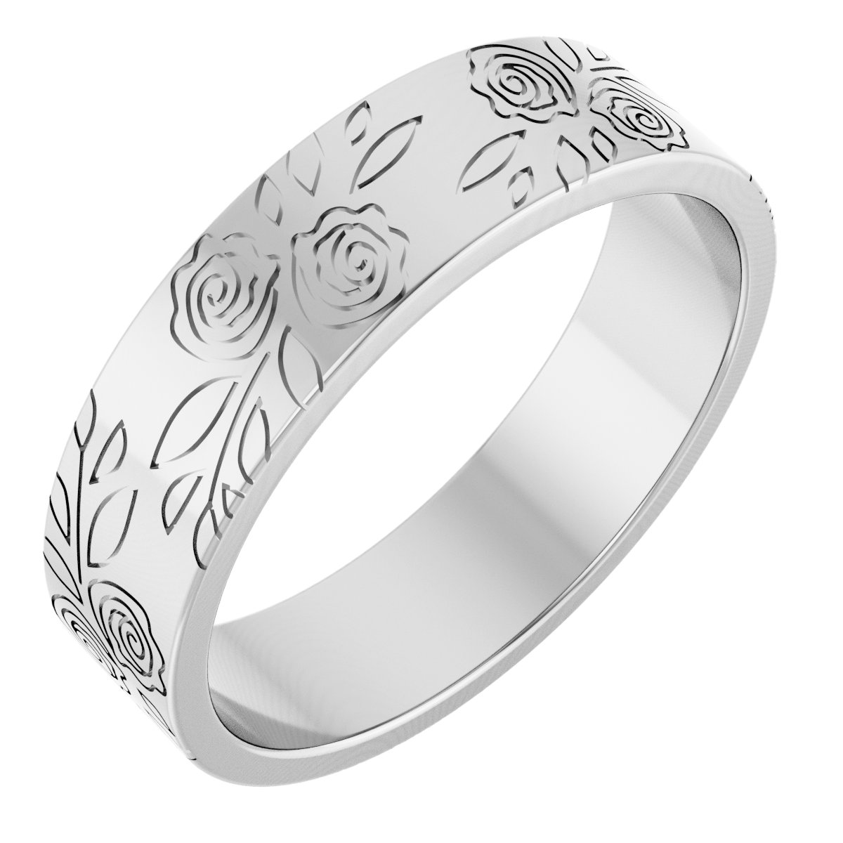 Floral Flat Band