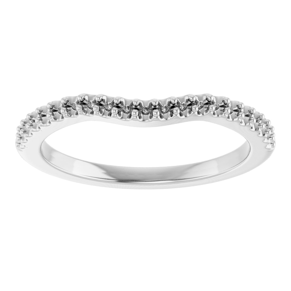 Band Mounting for 11x9 mm Emerald Ring view 3