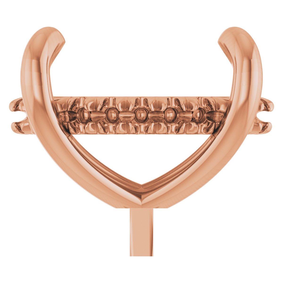 4-Prong Pre-Notched Claw Hidden Halo-Style Peg Setting