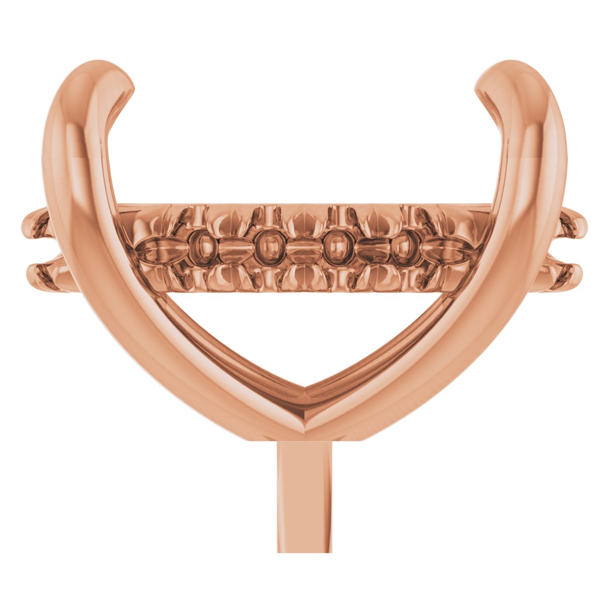 4-Prong Pre-Notched Claw Hidden Halo-Style Peg Setting