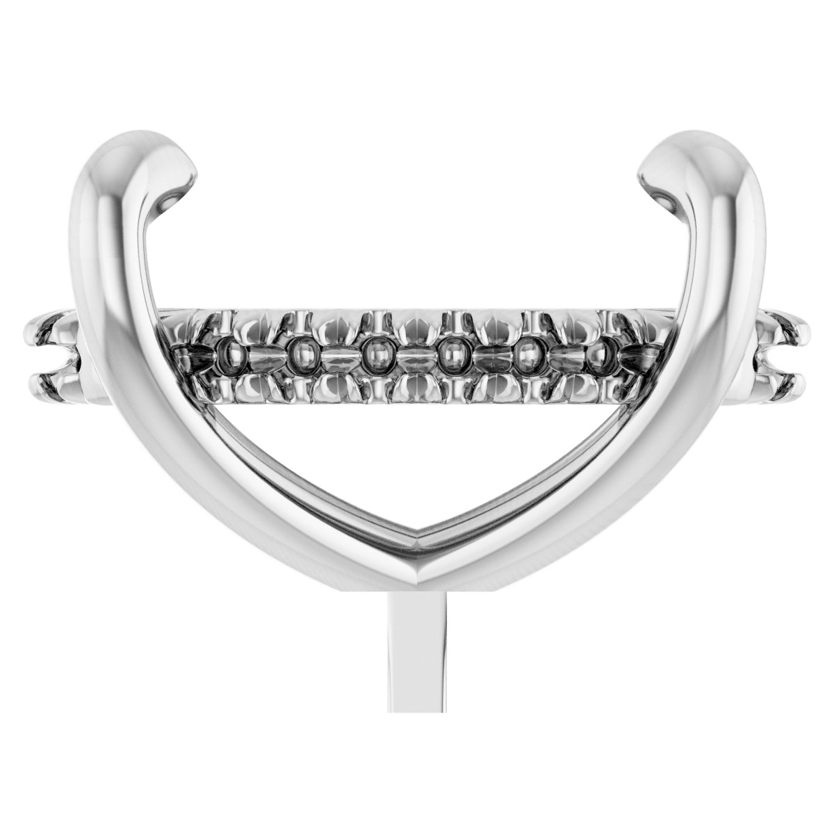 4-Prong Pre-Notched Claw Hidden Halo-Style Peg Setting