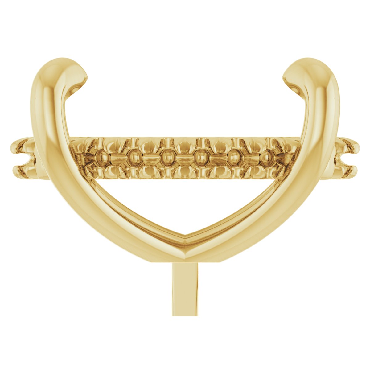 4-Prong Pre-Notched Claw Hidden Halo-Style Peg Setting