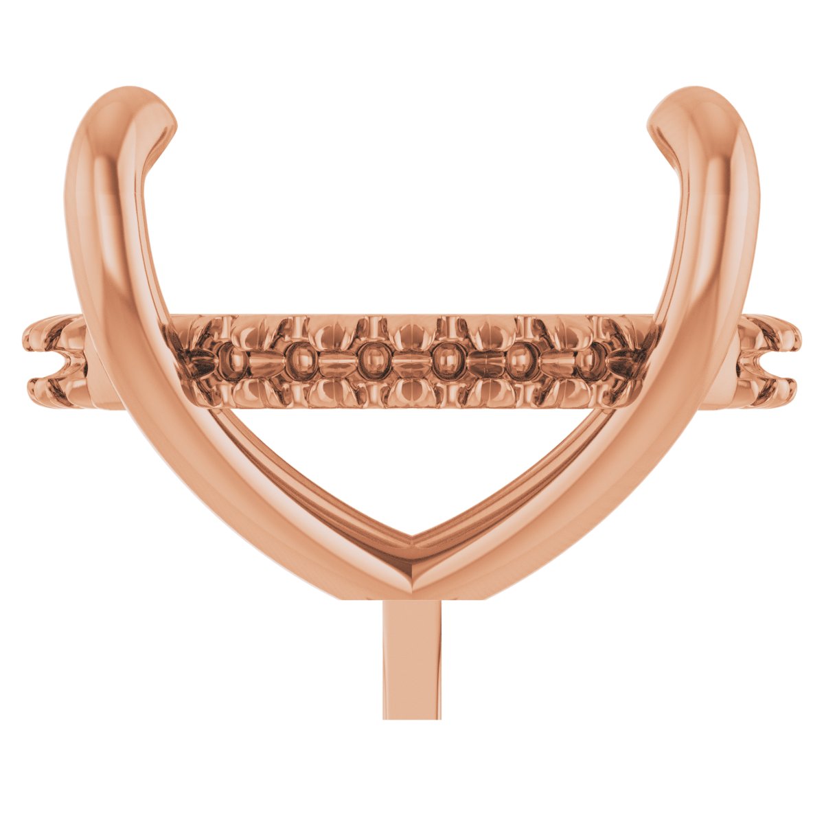 4-Prong Pre-Notched Claw Hidden Halo-Style Peg Setting