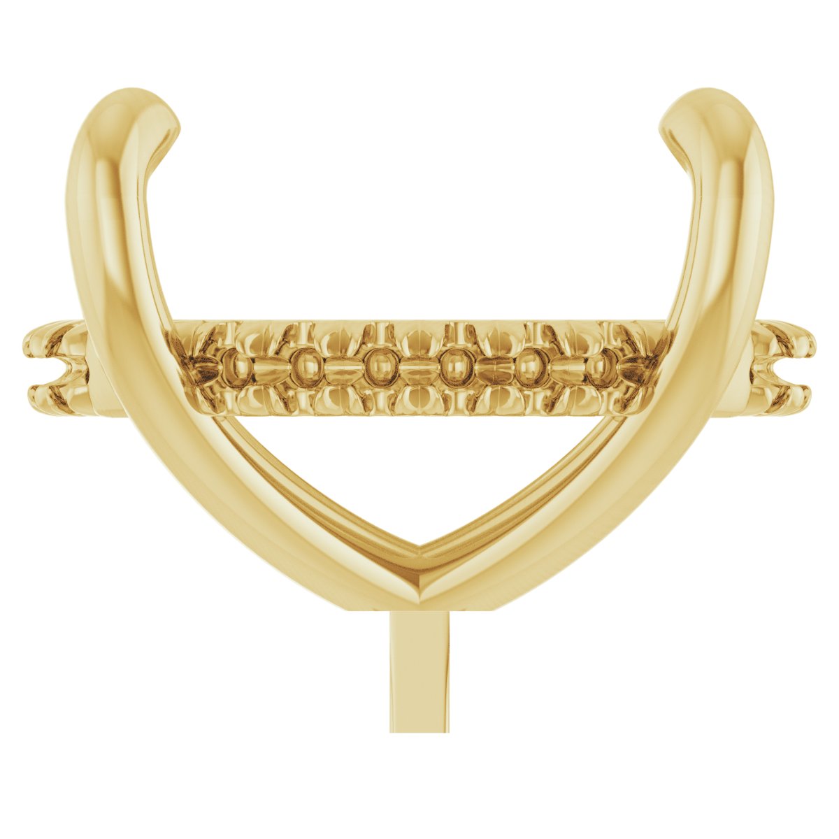 4-Prong Pre-Notched Claw Hidden Halo-Style Peg Setting